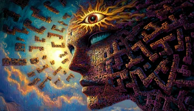 Mysterious Figure with Eye
