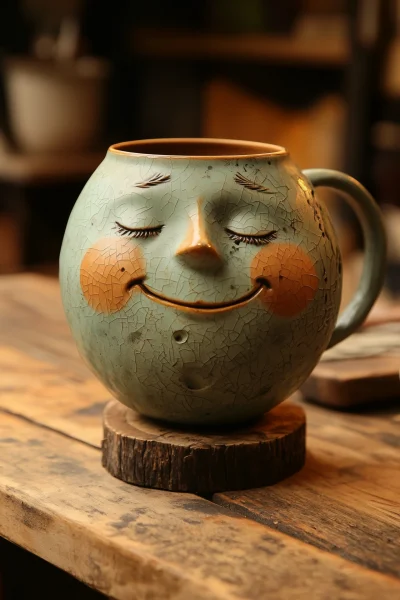 Vintage Man in the Moon Mug