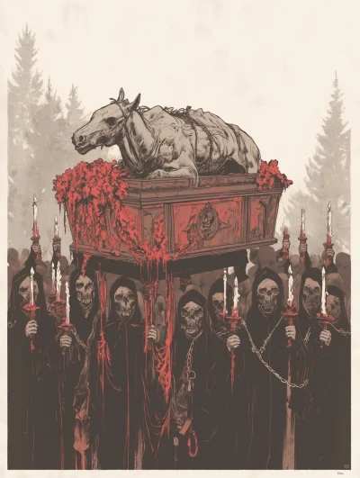 Funeral Procession of the Horse God
