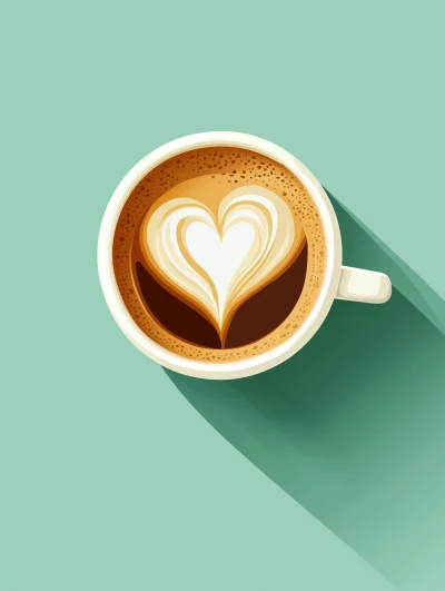 Latte Cup Illustration