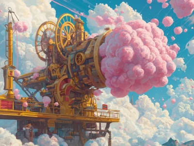 Celestial Wool Candy Floss