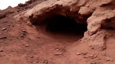 Underground Cave on Mars
