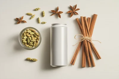 Aluminum Beverage Can with Spices
