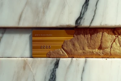 Gold Credit Card on Marble