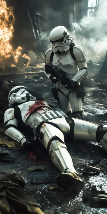 Wounded Stormtrooper Rescue