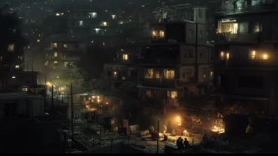 Nighttime Power Outage in Karachi