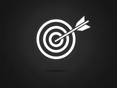 Minimalist Arrow on Target