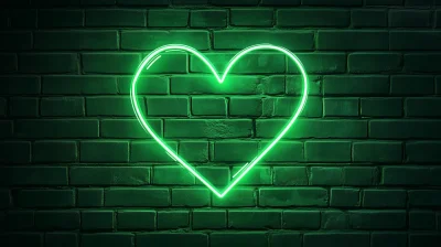 Neon Green Heart