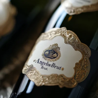 Angeline Brut Champagne Label