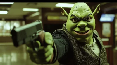 Shrek Mask Bank Heist