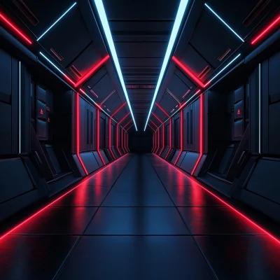 Futuristic Dark Tunnel