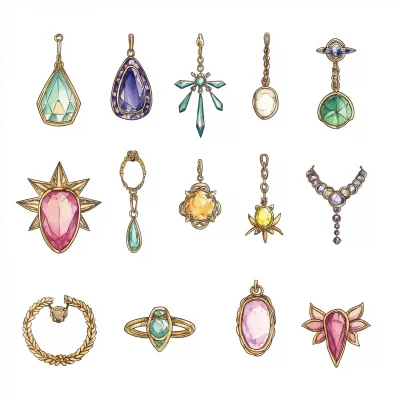 Collection of Jewelry Illustrations