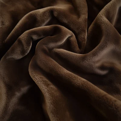 Chocolate Brown Velvet Blanket Texture