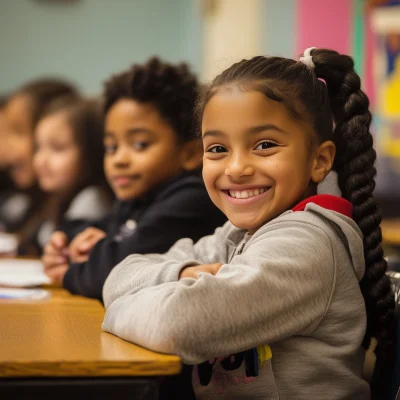 Happy Students in Class