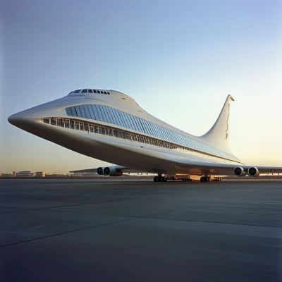 Massive Passenger Flying Wing Aircraft
