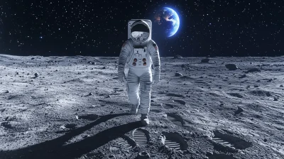 Astronaut on the Moon