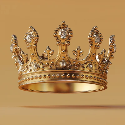 Minimalist Gold Crown