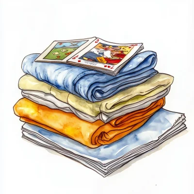 Folded Clothes and Games