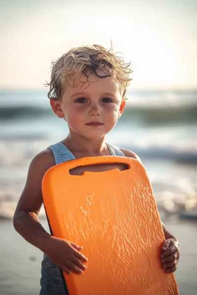 Boy with Kick Board