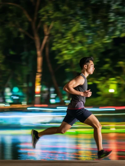 Jogging at Night