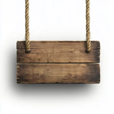 Hanging Wooden Sign