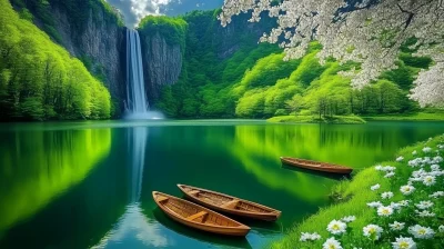 Serene Mountain Lake