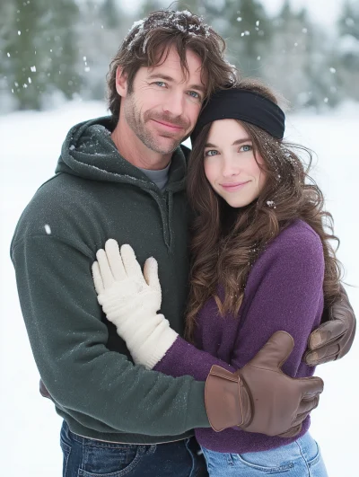 Snowy Family Moment
