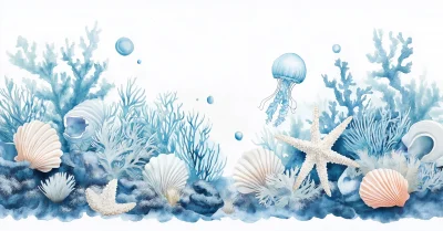 Coral Reef Watercolor