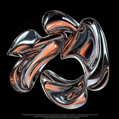 Abstract Chrome Logo