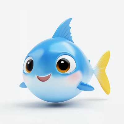 Cute 3D Tuna Fish