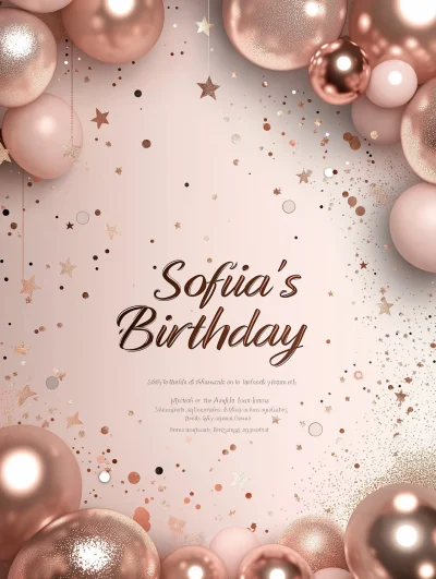 Sofiia’s Birthday Flyer