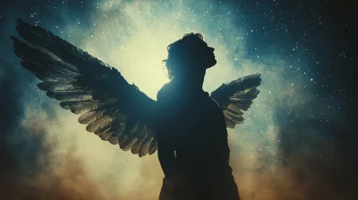 Angel in the Night Sky