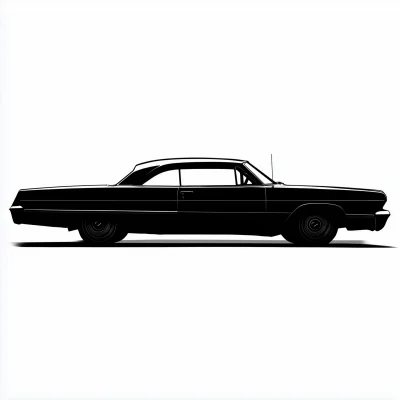 Silhouette of an Impala Car