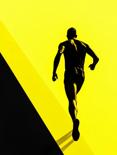 Marathon Runner at Starting Line