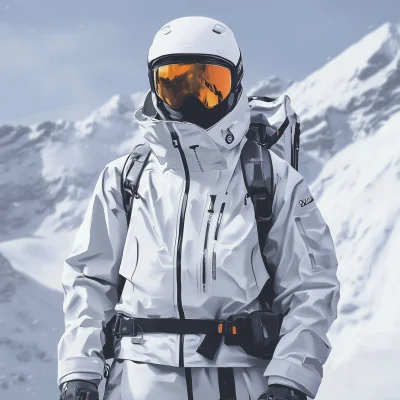 Minimalist Skiing Jacket Design