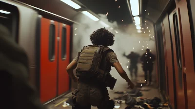 Woman in Combat Gear