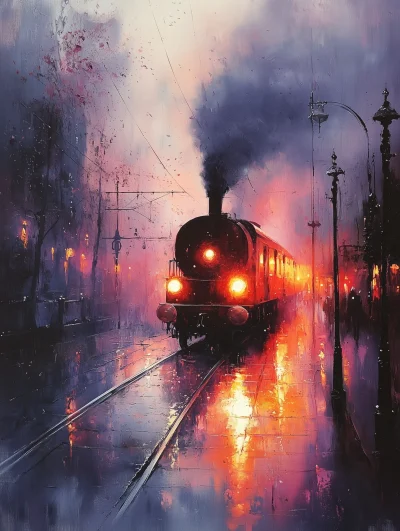 Stylish Railway Painting