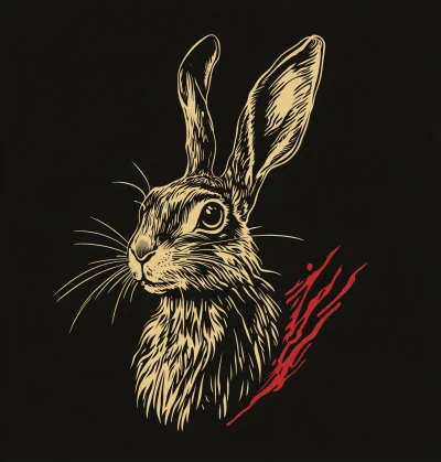 The Fighting Hare Pub Logo