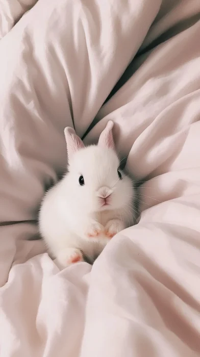 Cute White Bunny