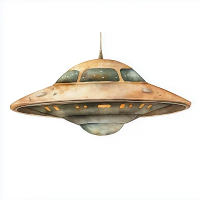 Watercolor UFO