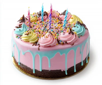 Colorful Birthday Cake