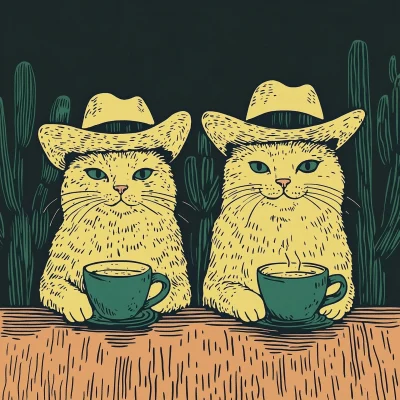 Chubby Cats in Cowboy Hats