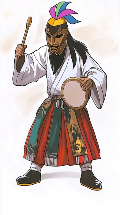 Dancing Masked Character