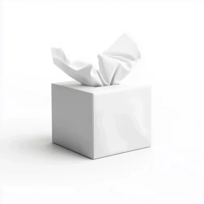 Isolated Tissue Box