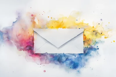 Dreamy Watercolor Letter