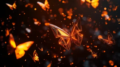 Abstract Butterflies and Diamonds