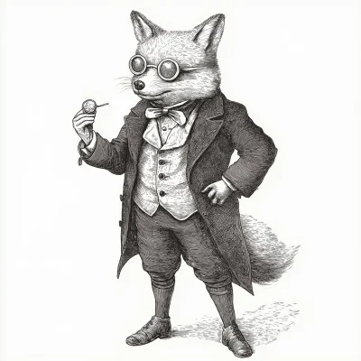 Dapper Fox Illustration