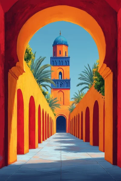 Meknes Travel Poster