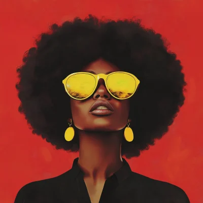 Surreal Afro Portrait