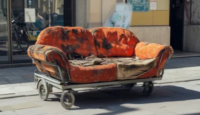 Burned Sofa Transport